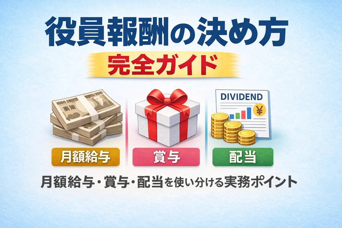 役員報酬の決め方ガイド:月額・賞与・配当の使い分け